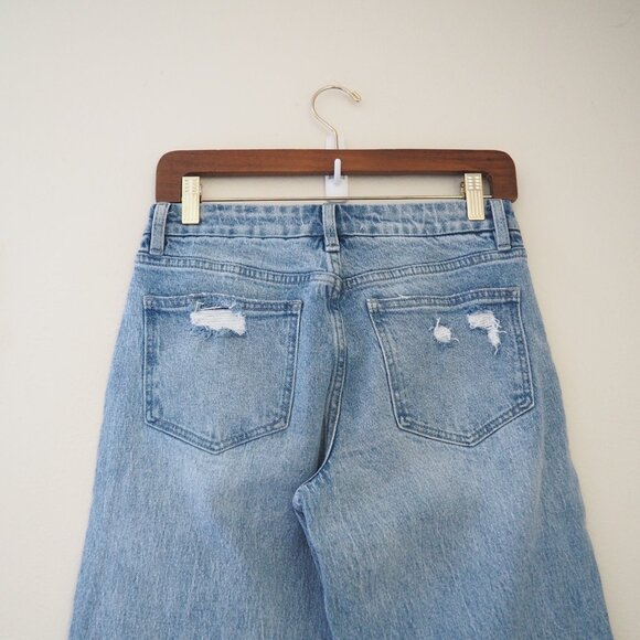 Vervet Mid Rise Wide Leg Distressed Jeans sz 26 - Picture 8 of 8